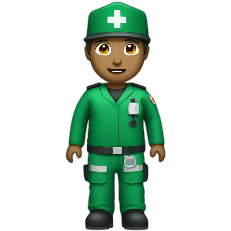 Green paramedic emoji