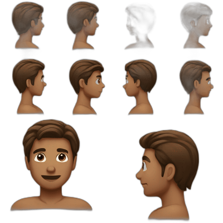 brown men locks emoji