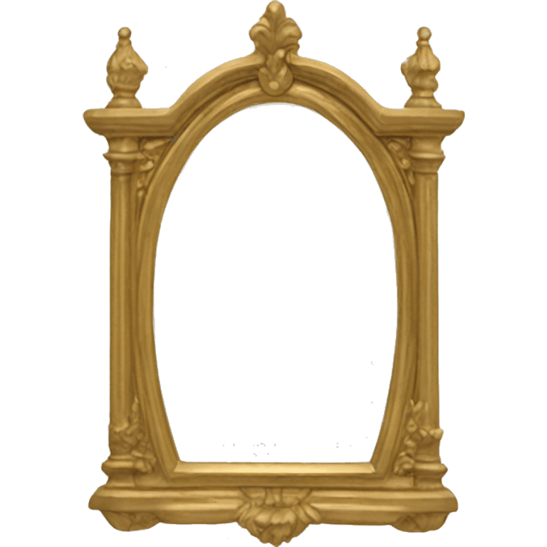 Antique gold arched mirror emoji