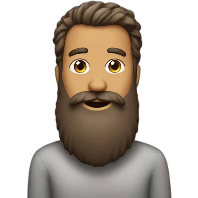 Big beard emoji