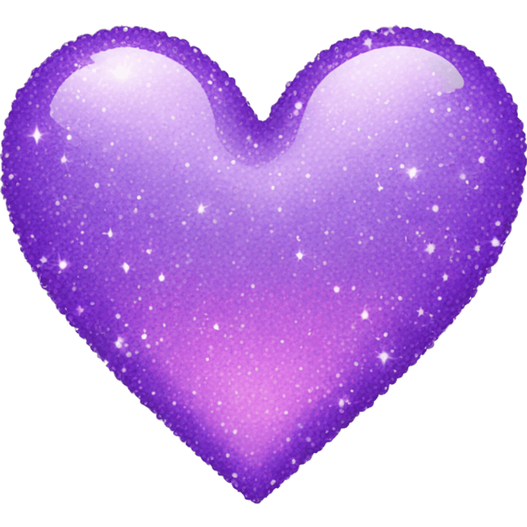 sparkly lilac-gradient heart emoji