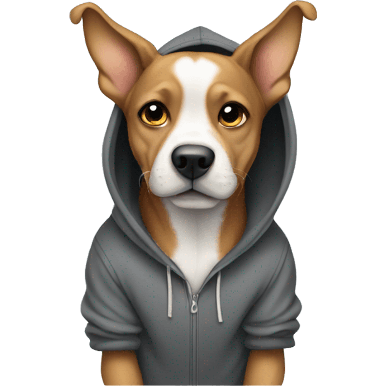 Dog with hoodie emoji