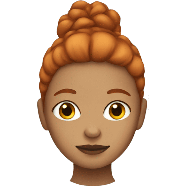 mixed girl with ginger hair emoji