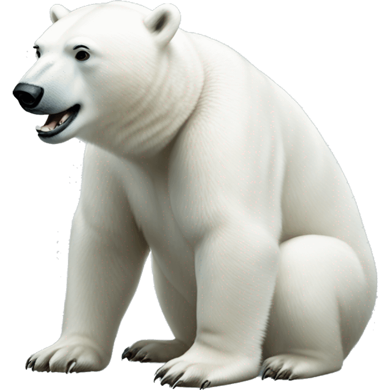 Polar bear proposing with diamond ring  emoji