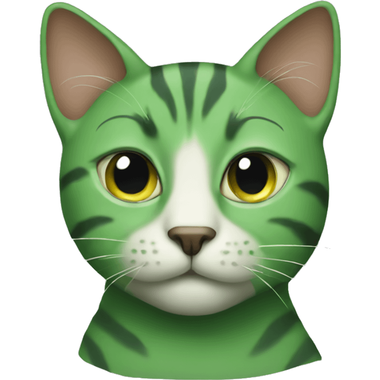 green cat emoji