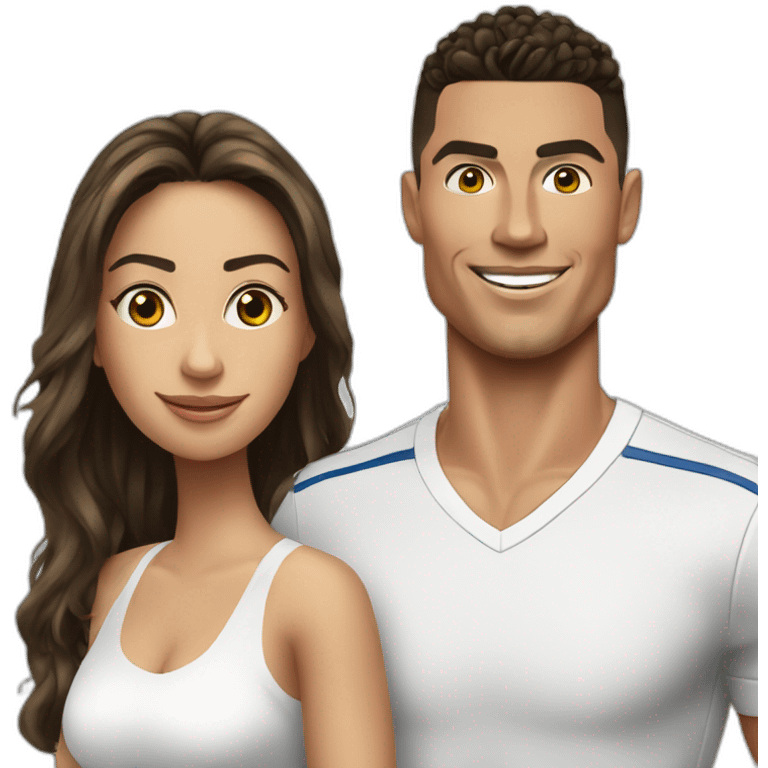 Ronaldo et Georgina  emoji