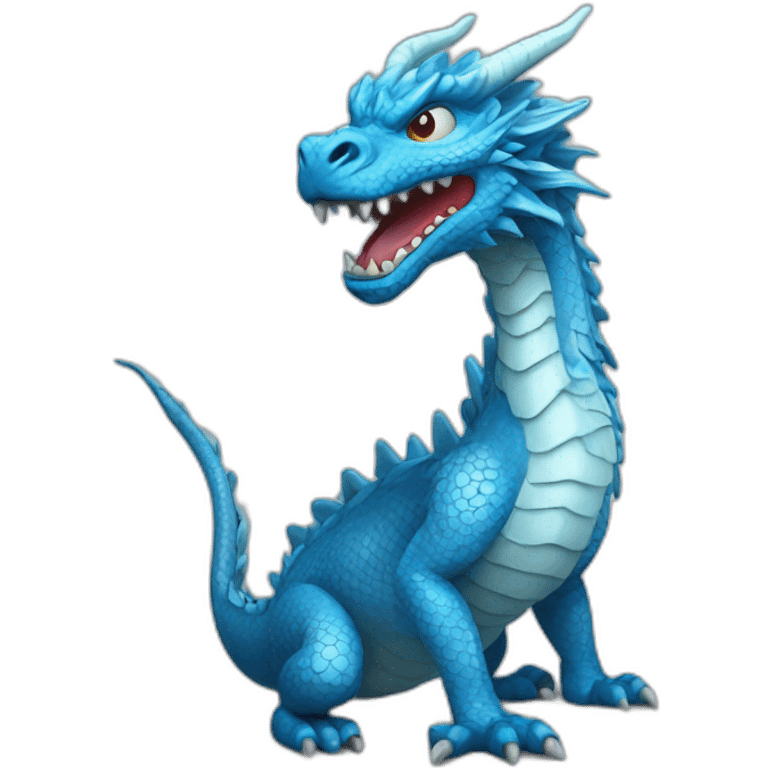 blue japanese dragon emoji