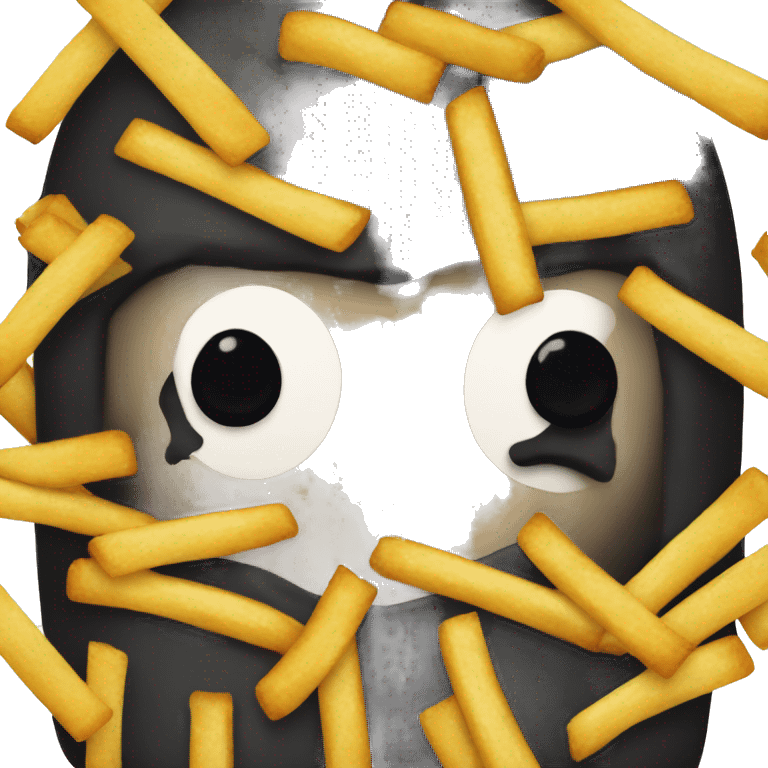 No face Mcdonald fries emoji