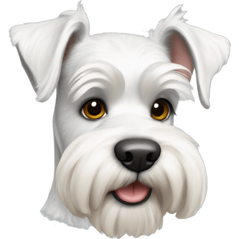 White schnauzer emoji