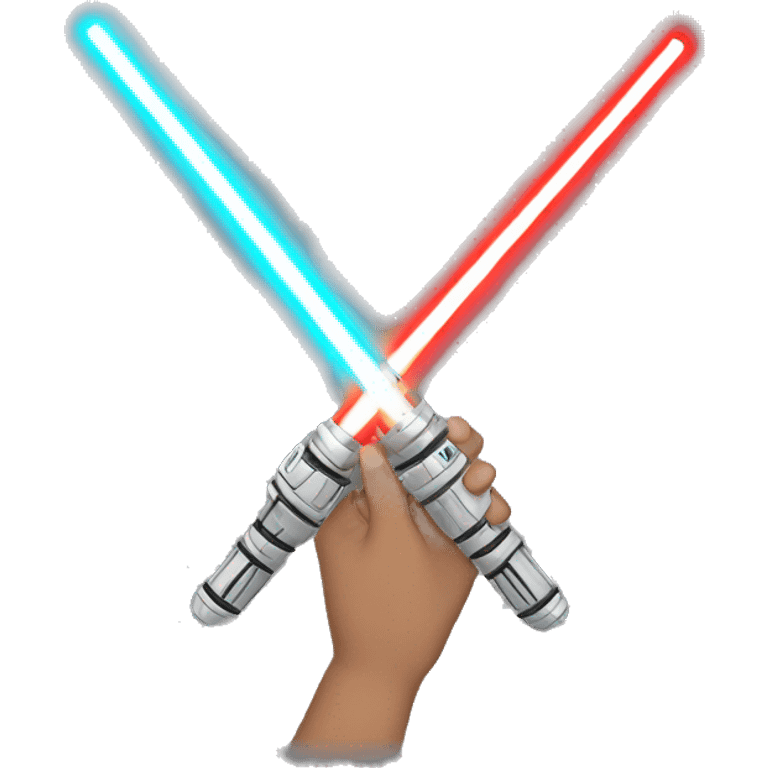 lightsaber hands emoji