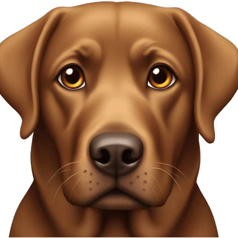 Brown labrador emoji