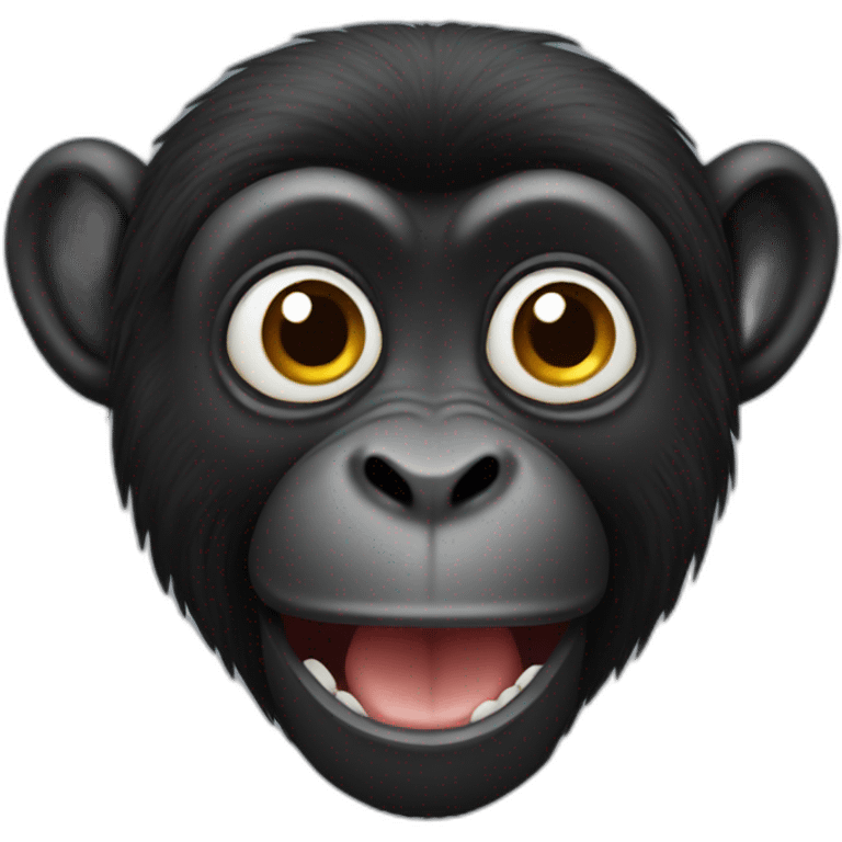 black monkey from bulgaria emoji