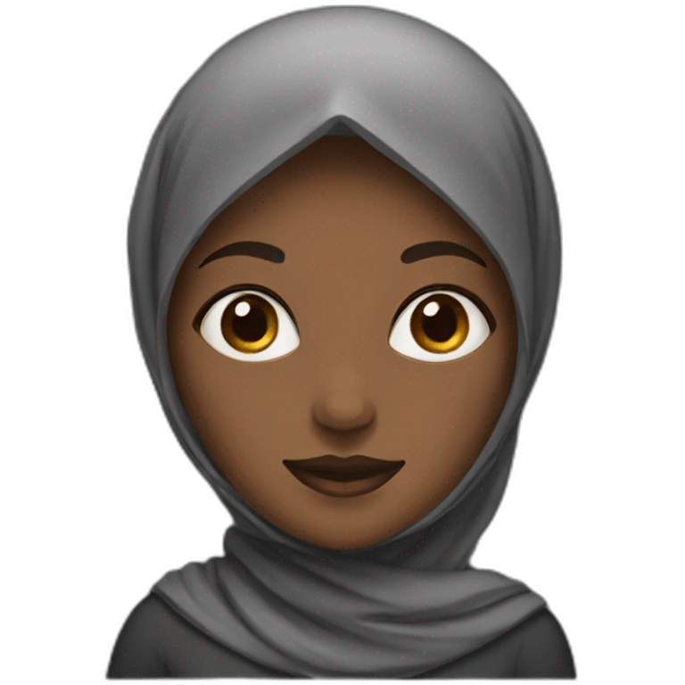 Black woman in hijab  emoji