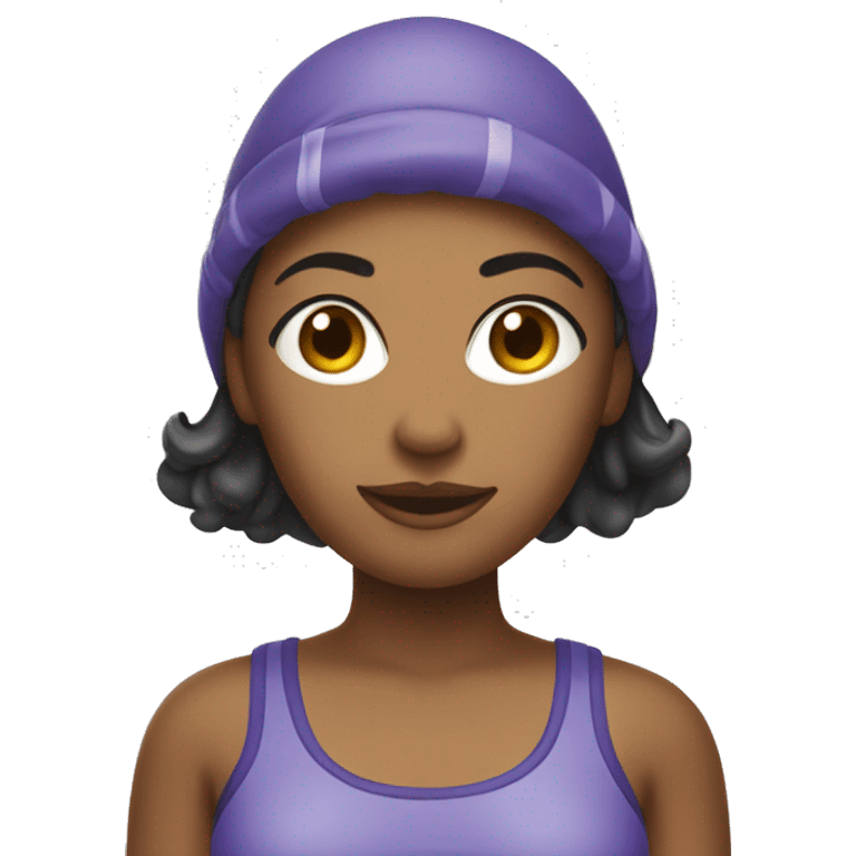 Femme en tenue pour la piscine  emoji