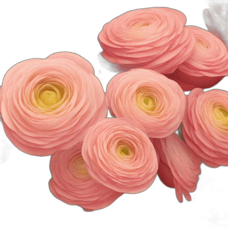 a bouquet of ranunculus emoji