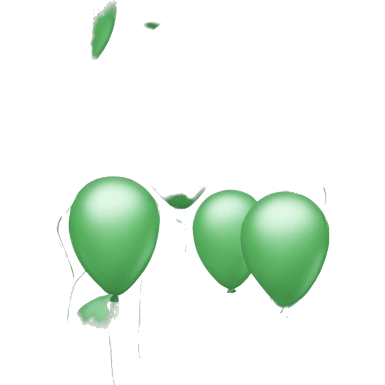 Sage green balloons  emoji