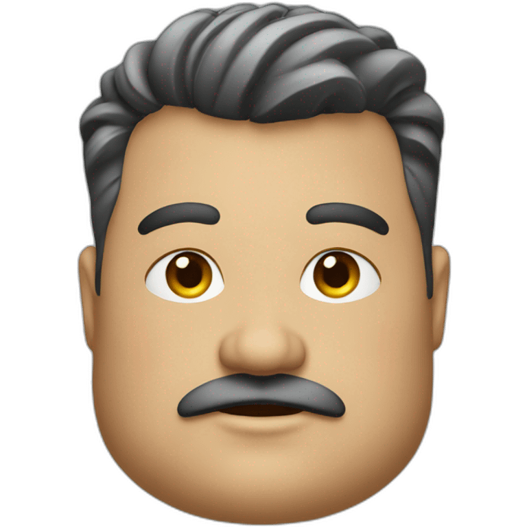 fat men barber emoji