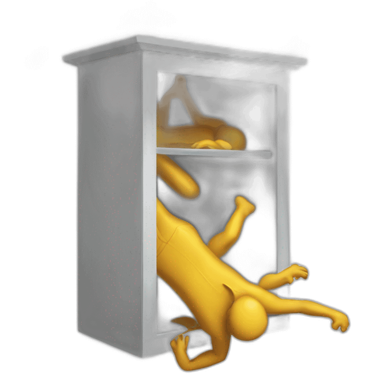 Falling cupboard emoji