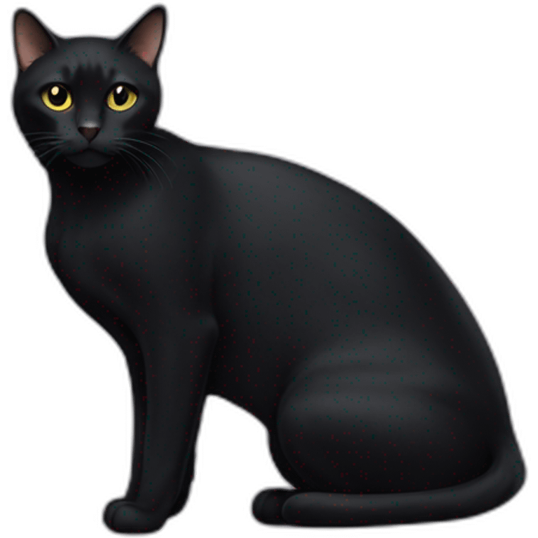 all-black-cat-body-notail emoji