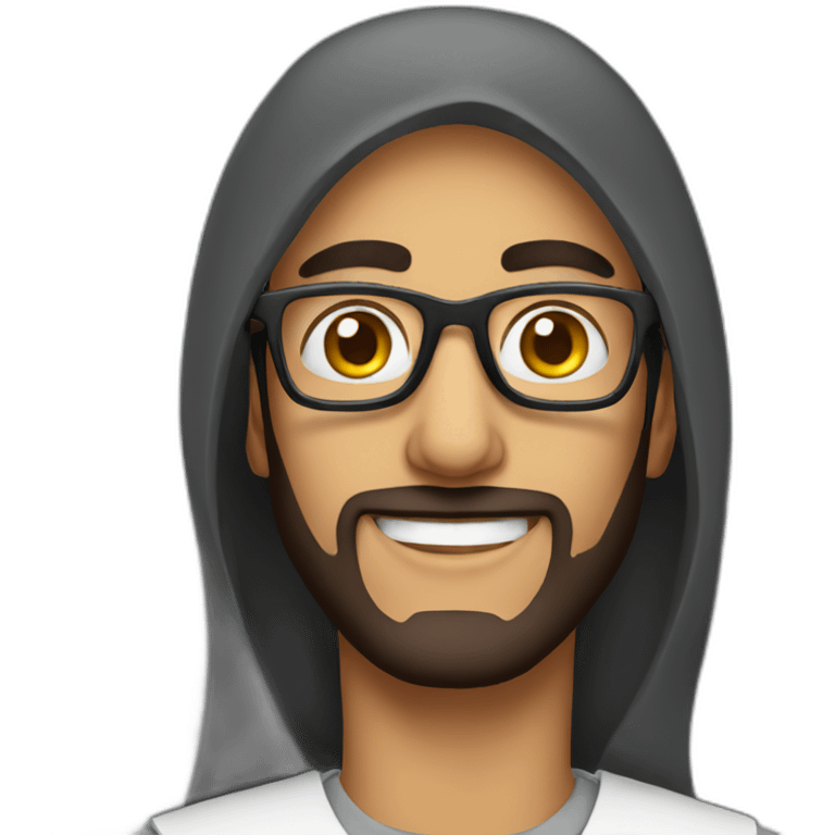 Arab wearing glasses  emoji