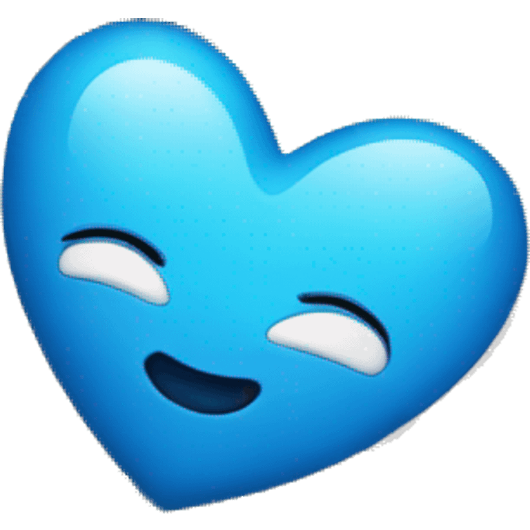 Normal emoji sending a kiss but it’s sending a blue heart emoji