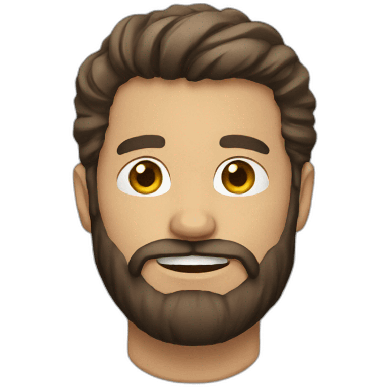 Man-bearded emoji