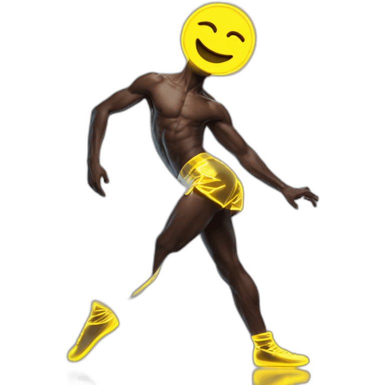  male dancer neon sign booty emoji