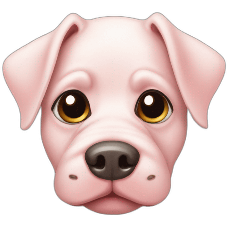 pig-dog-Tricolor emoji