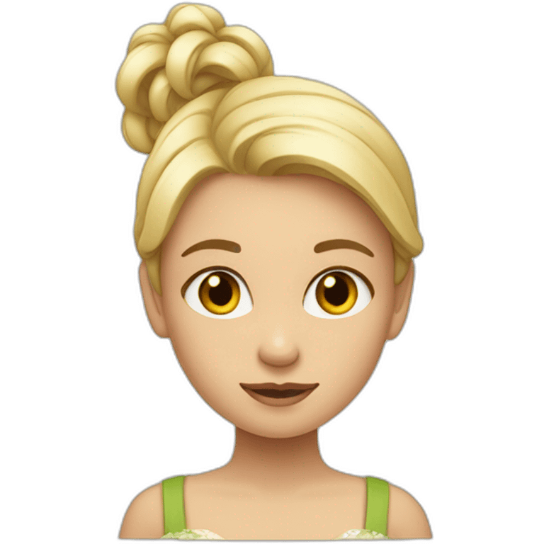 niña-rubia-coleta emoji