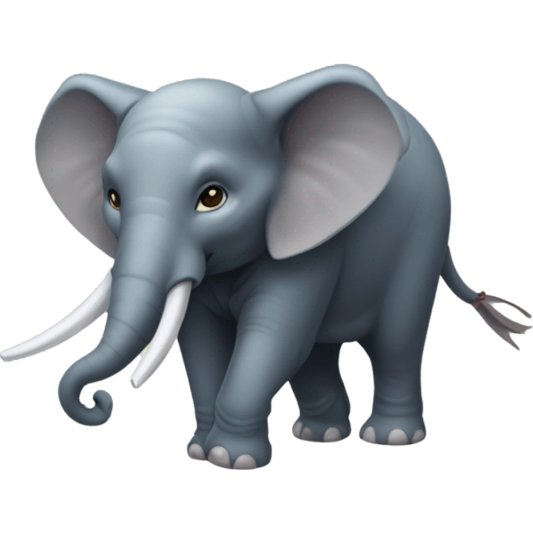 Éléphant samouraï  emoji