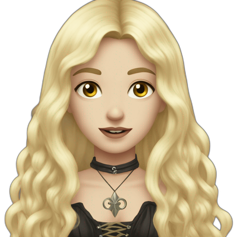 long-hair blond femboy gothic sorcerer emoji