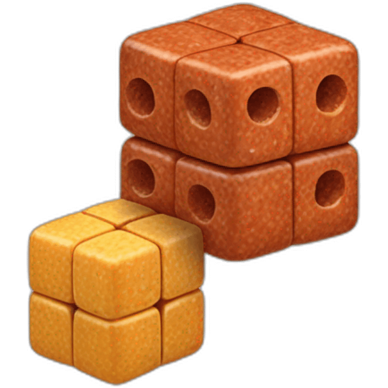 Merguez qui fait du Rubix cube emoji