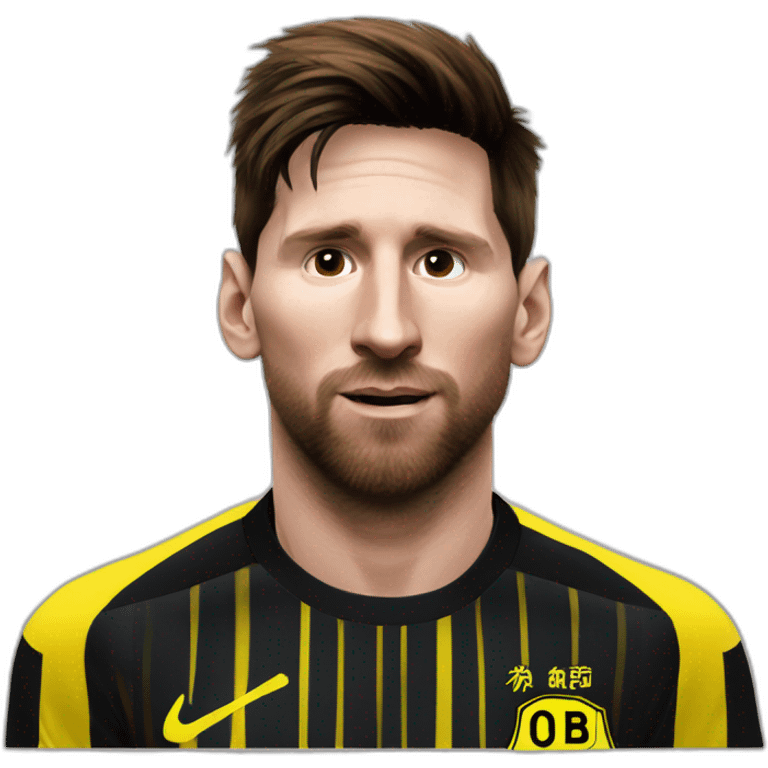 messi Borussia dortmund emoji