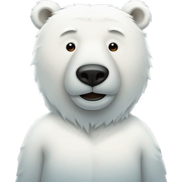 polar bear wearing pajamas  emoji