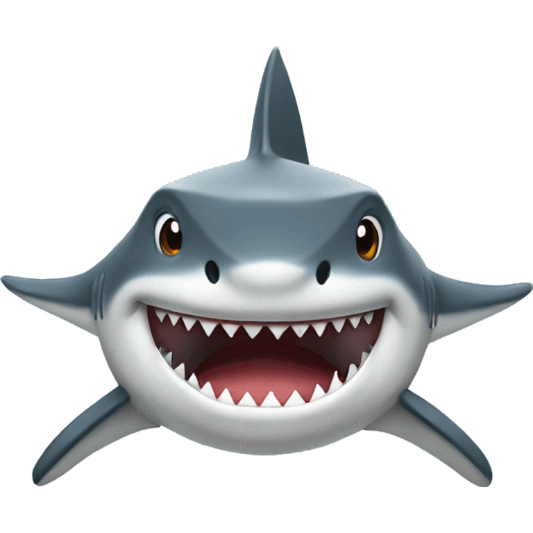 Shark with a top emoji