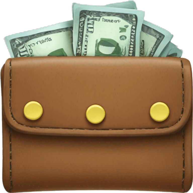 Wallet with cash and cards emoji