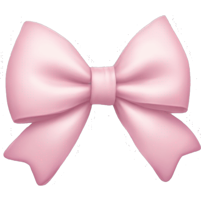 Aesthetic light pink bow emoji