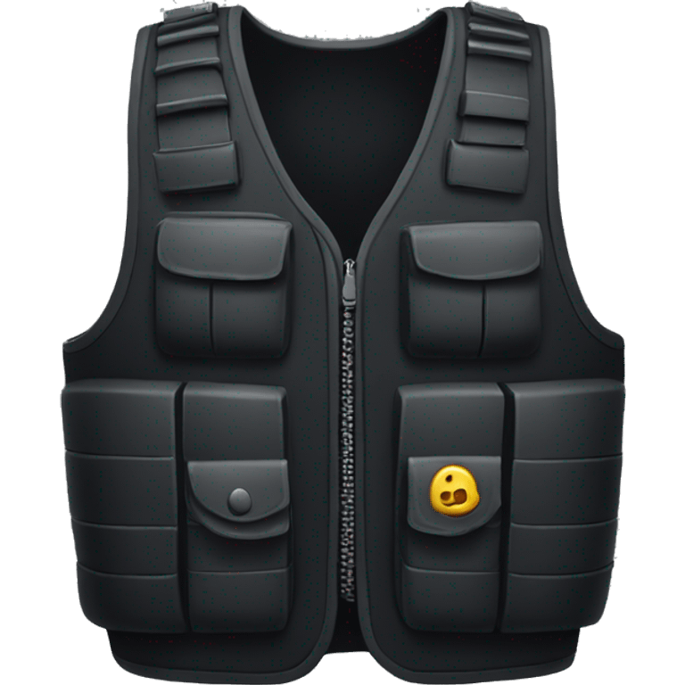 black bulletproof vest emoji