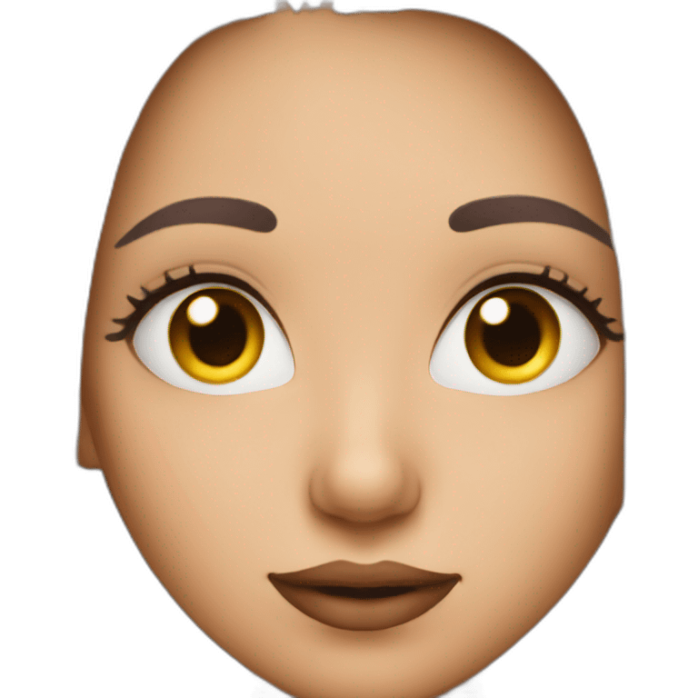 Girl with very Long lashes emoji