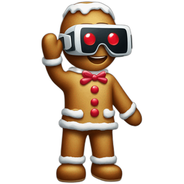 christmas-gingerbread-man-in-vr-headset-full body emoji