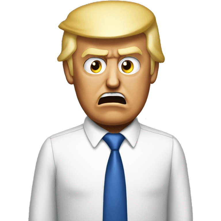 Donald trump mad emoji