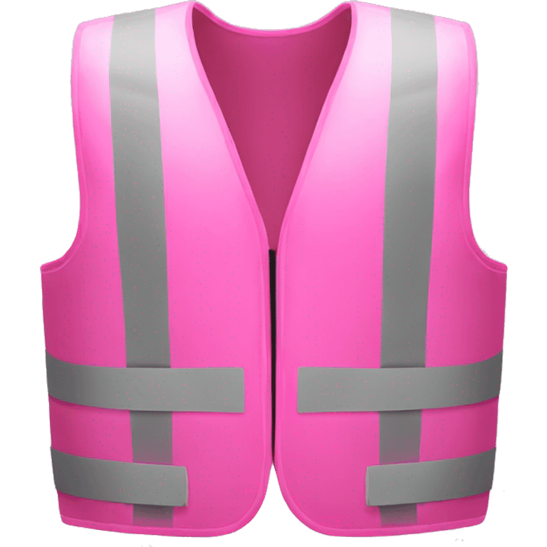 Pink saftey vest emoji