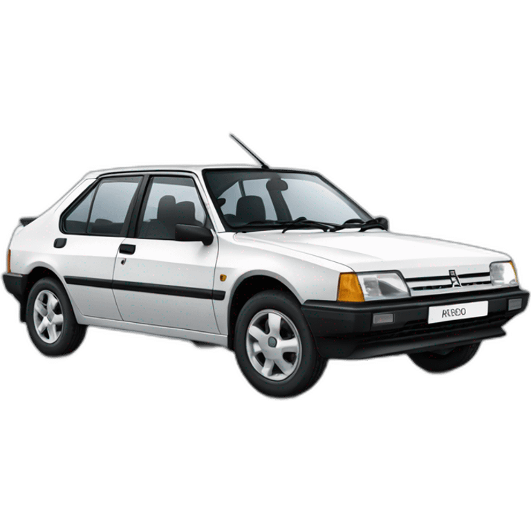 white peugeot 309 emoji