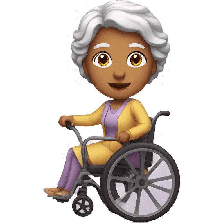 grandmother with wheels emoji