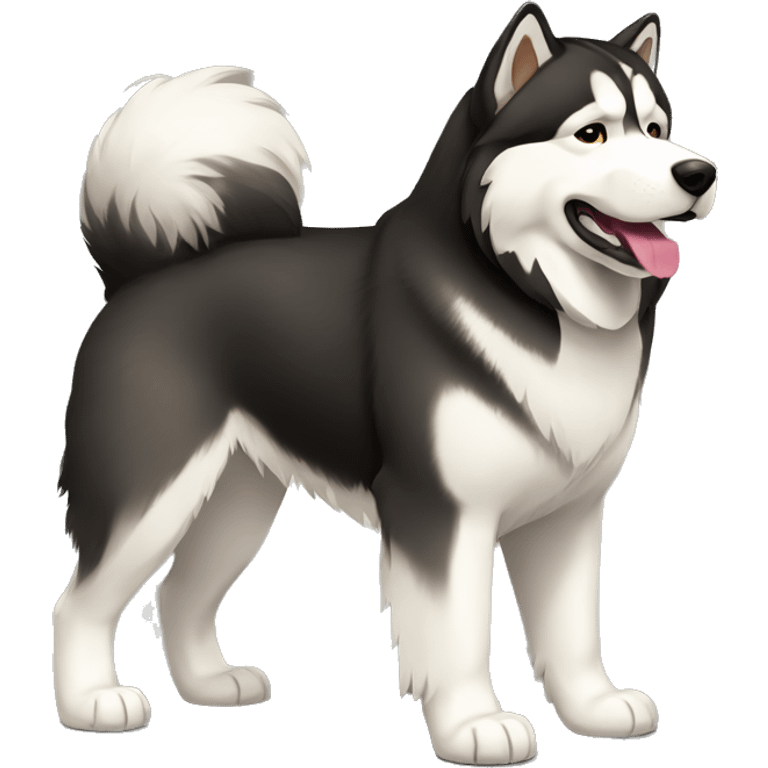 Alaskan Malamute full body emoji