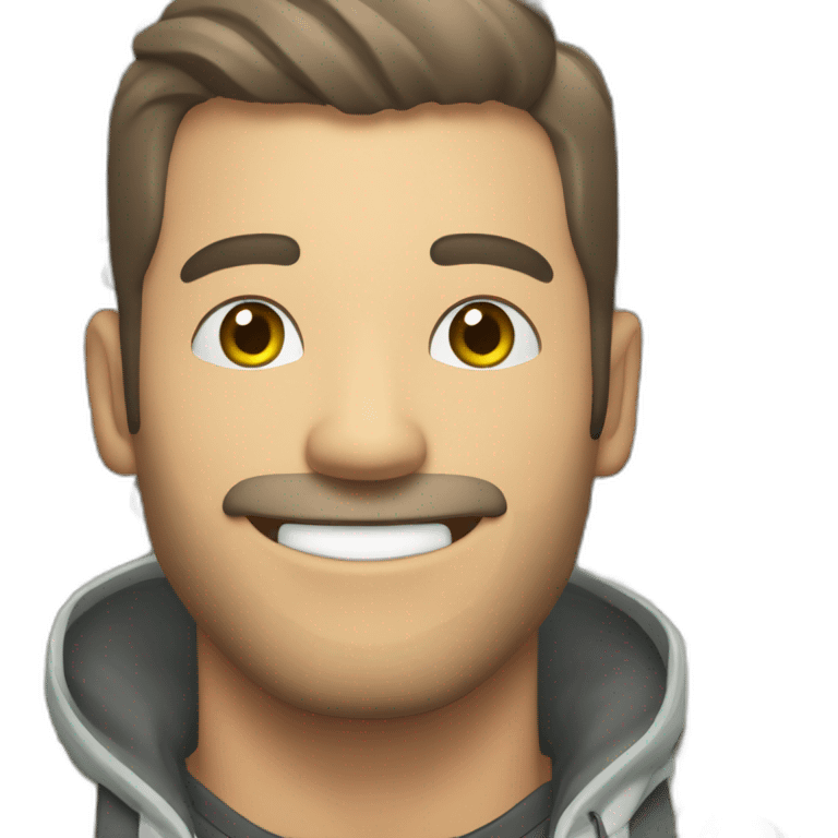 hombre feliz agarrando dinero emoji