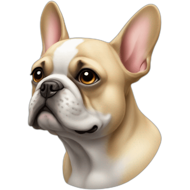 dog French Bulldog in profile emoji