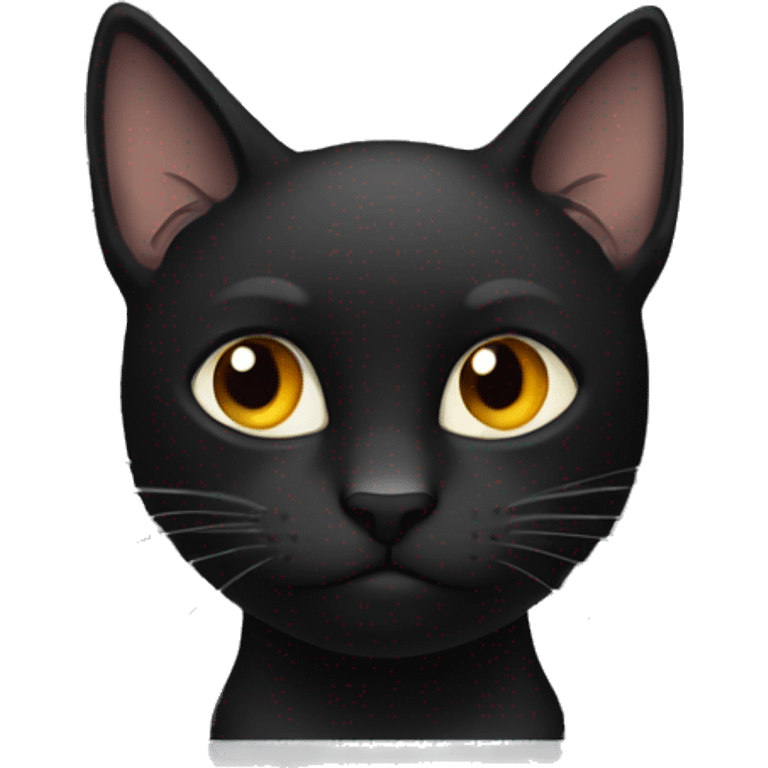 Black cat in jail emoji