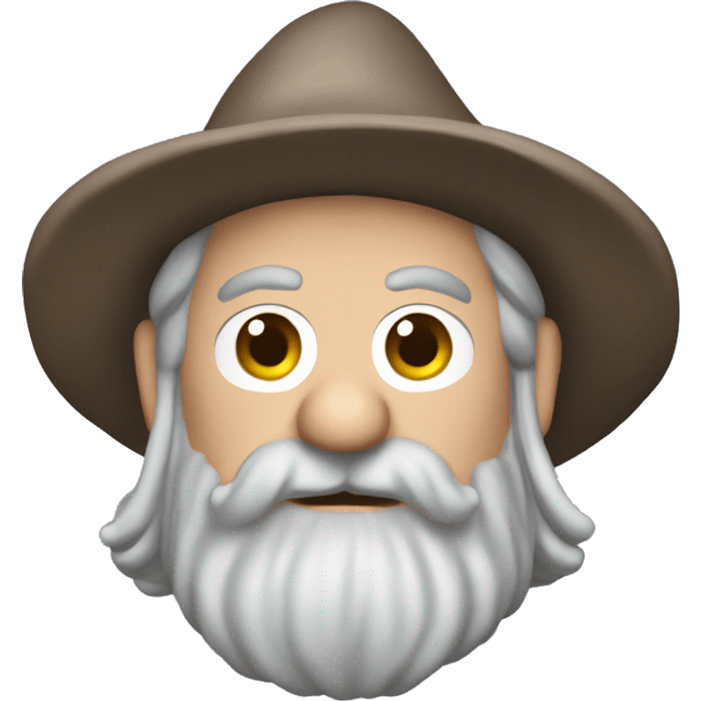 gandalf dressed as mario twisted at his torso emoji