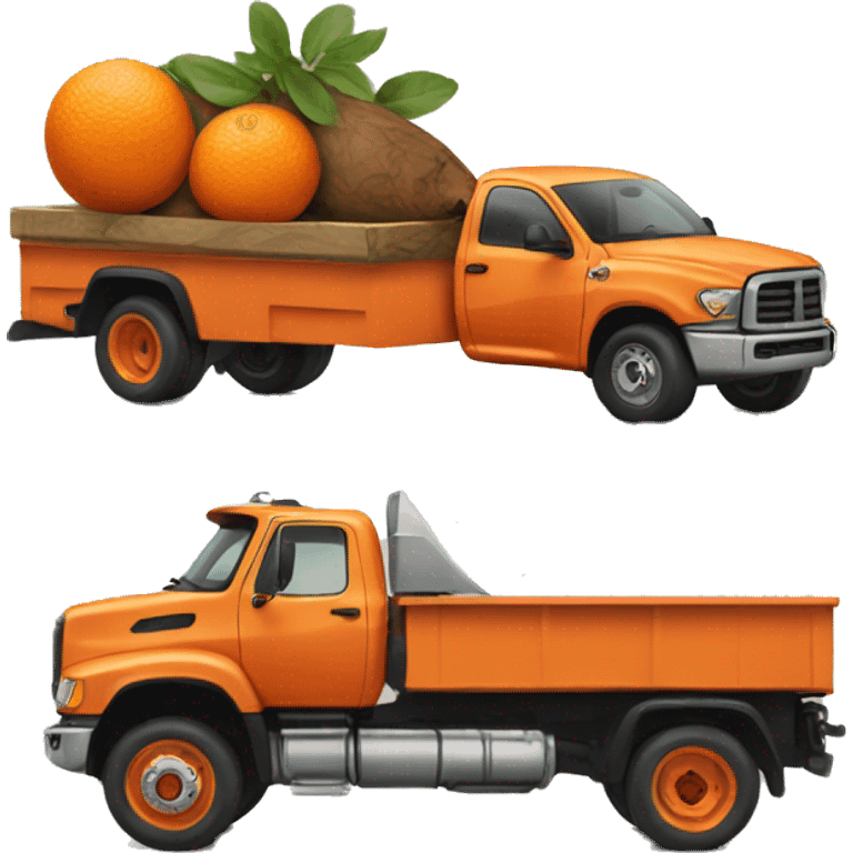 Orange sequoia truck emoji